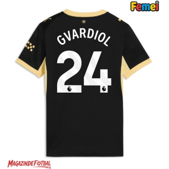 Manchester City Josko Gvardiol #24 Tricou Fotbal Replică 2026-27 Femei Deplasare